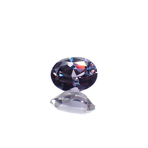 ベキリーブルーガーネット（カラーチェンジガーネット アレキタイプ） マダガスカル・ベキリー産 0.52ct[240125483]5.4x4.1mm前後