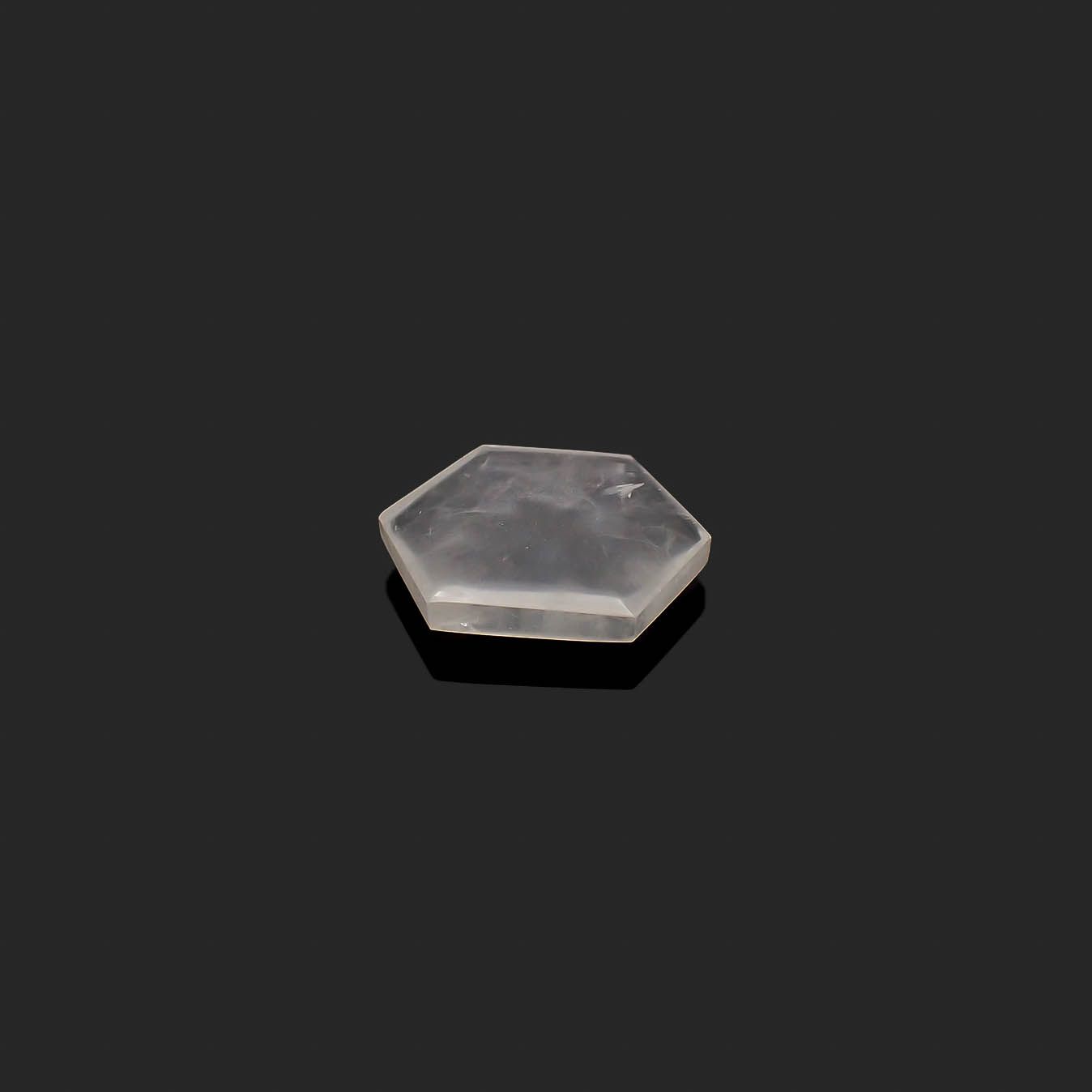 トラピッチェクォーツ 偏光板2枚付き コロンビア・ボヤカ産 55.23ct[230622274]30.3x28.4mm前後
