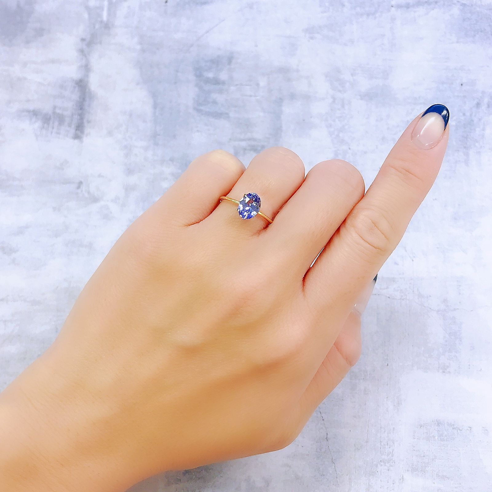 ◇カスタムカット◇タンザナイト(宝石名タンザナイト)タンザニア産 1.31ct 識別済[221118959]8.6x6.5mm前後