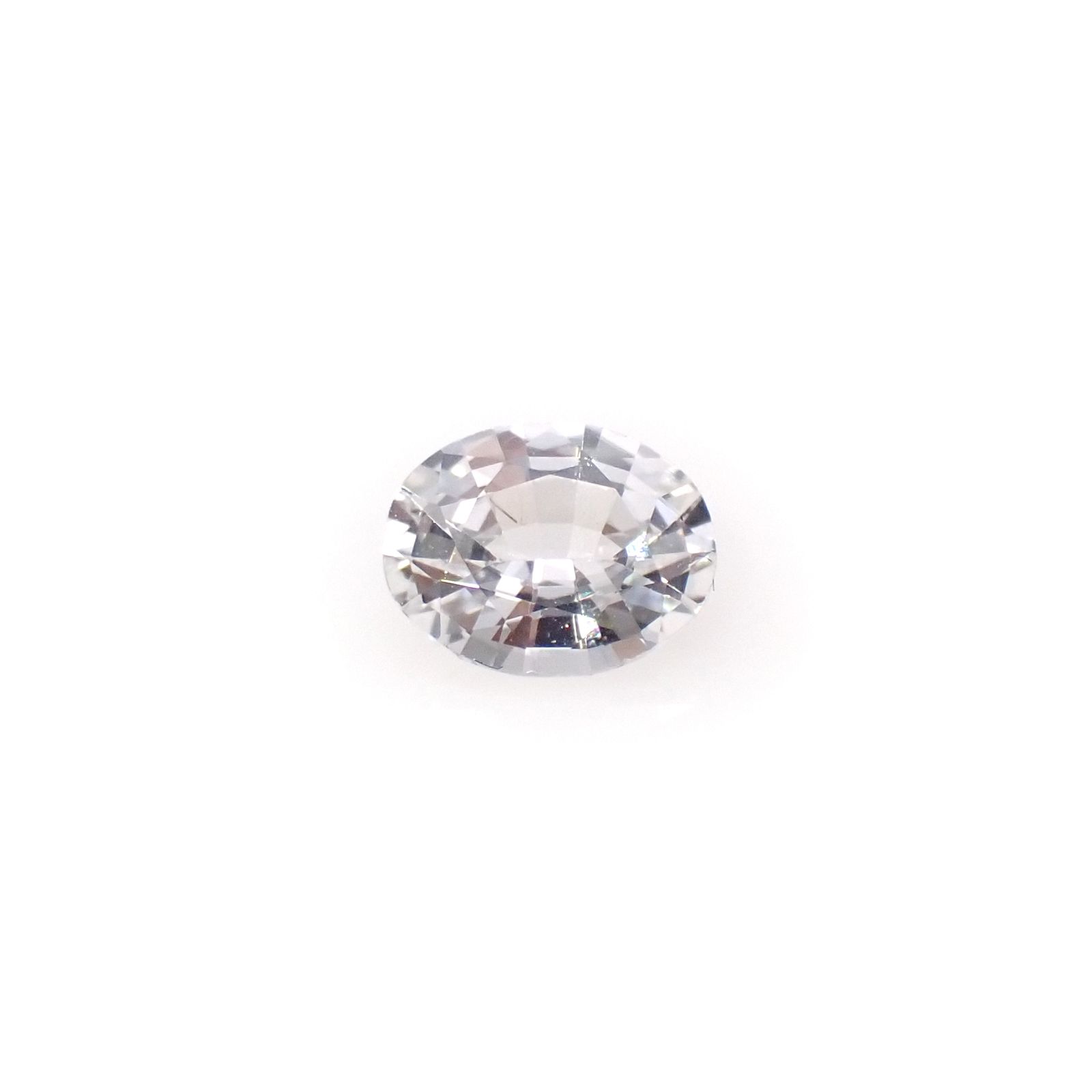 カラーレスサファイア スリランカ産 0.65ct[240527487]6.1x4.8mm前後