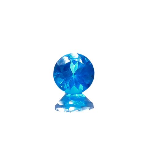 ネオンブルーアパタイト マダガスカル産 0.51ct[231224993]4.9x4.8mm前後
