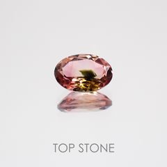 パーティカラートルマリン(宝石名パーティカラード・トルマリン) ブラジル産 0.44ct 識別済[21049013]5.9×4mm前後
