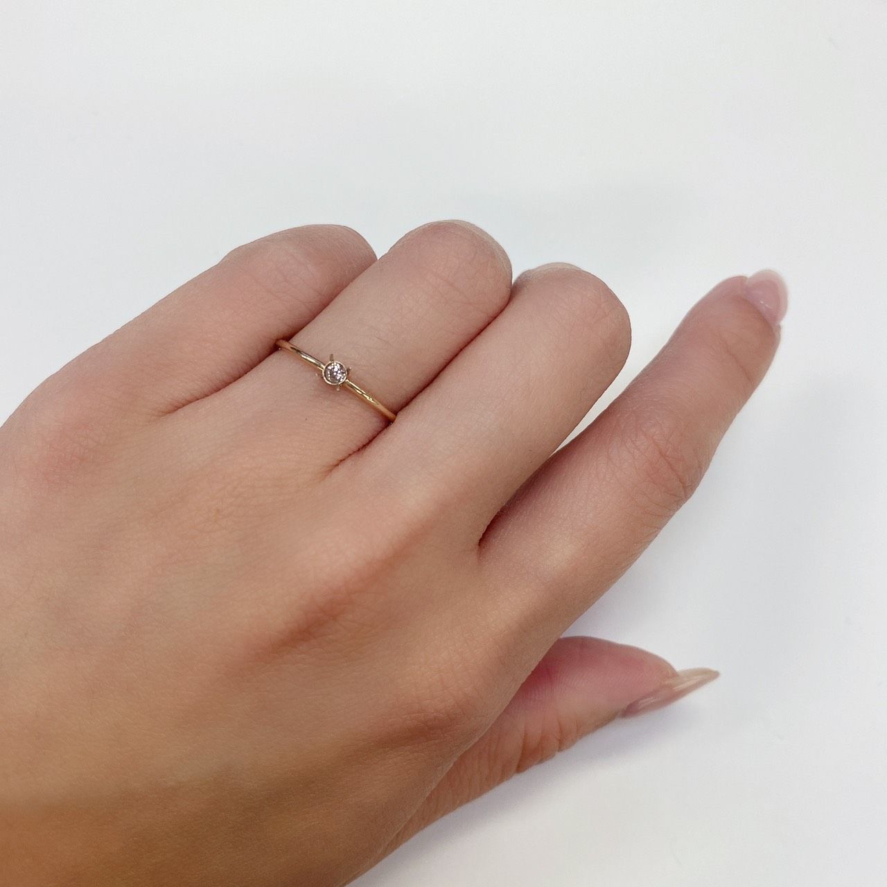 ピンクダイヤモンド SI-2 / FANCY LIGHT BROWN PINK ソーティング付 ルース 0.059ct[210611080]2.3×2.3mm前後