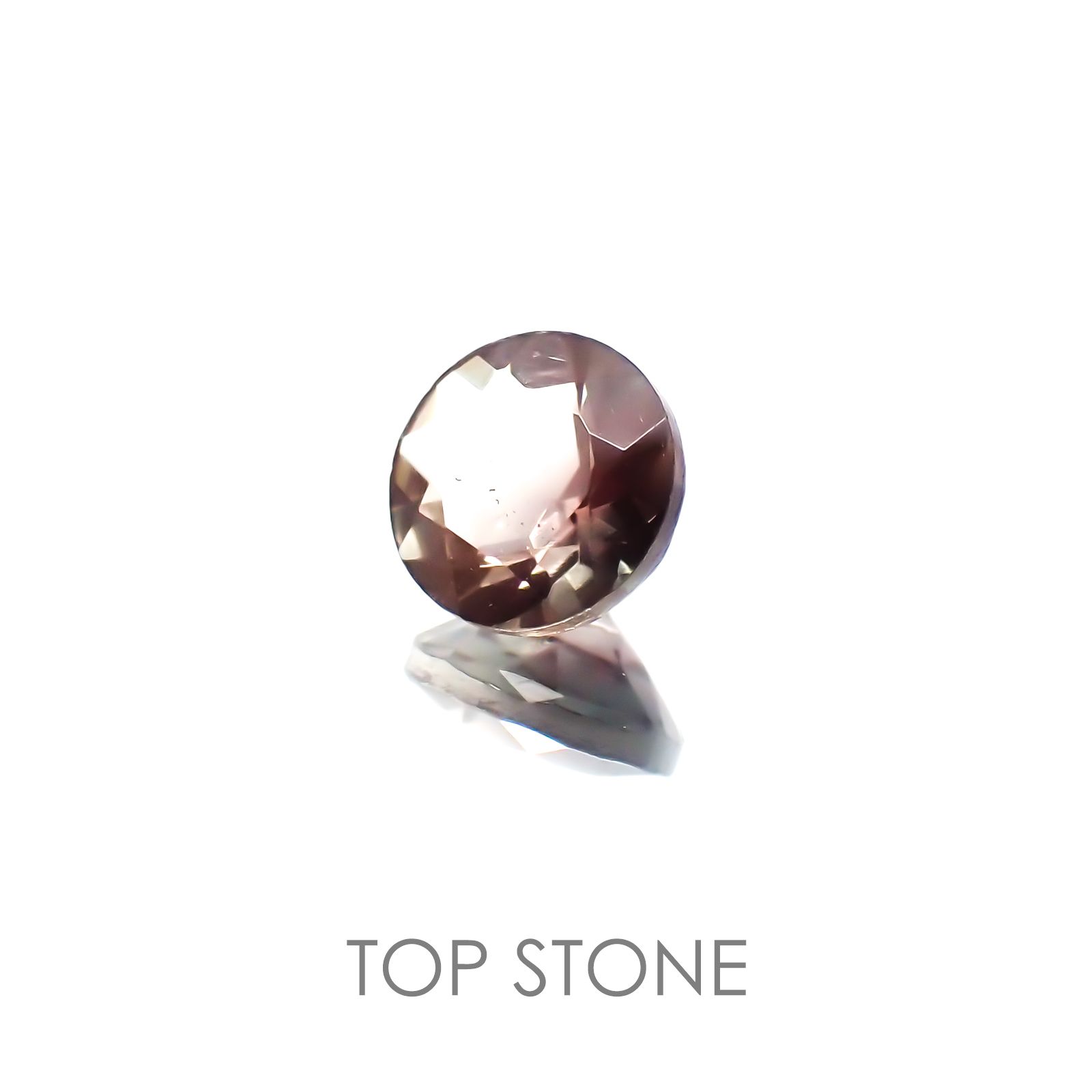 バイカラーオレゴンサンストーン アメリカ産 ルース 0.44ct[20118403]5×5mm前後
