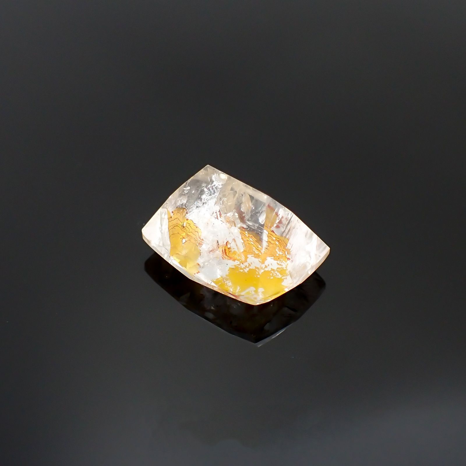 オーロラクォーツ ブラジル・ミナスジェライス産 16.80ct[220114369]18x14.3mm前後