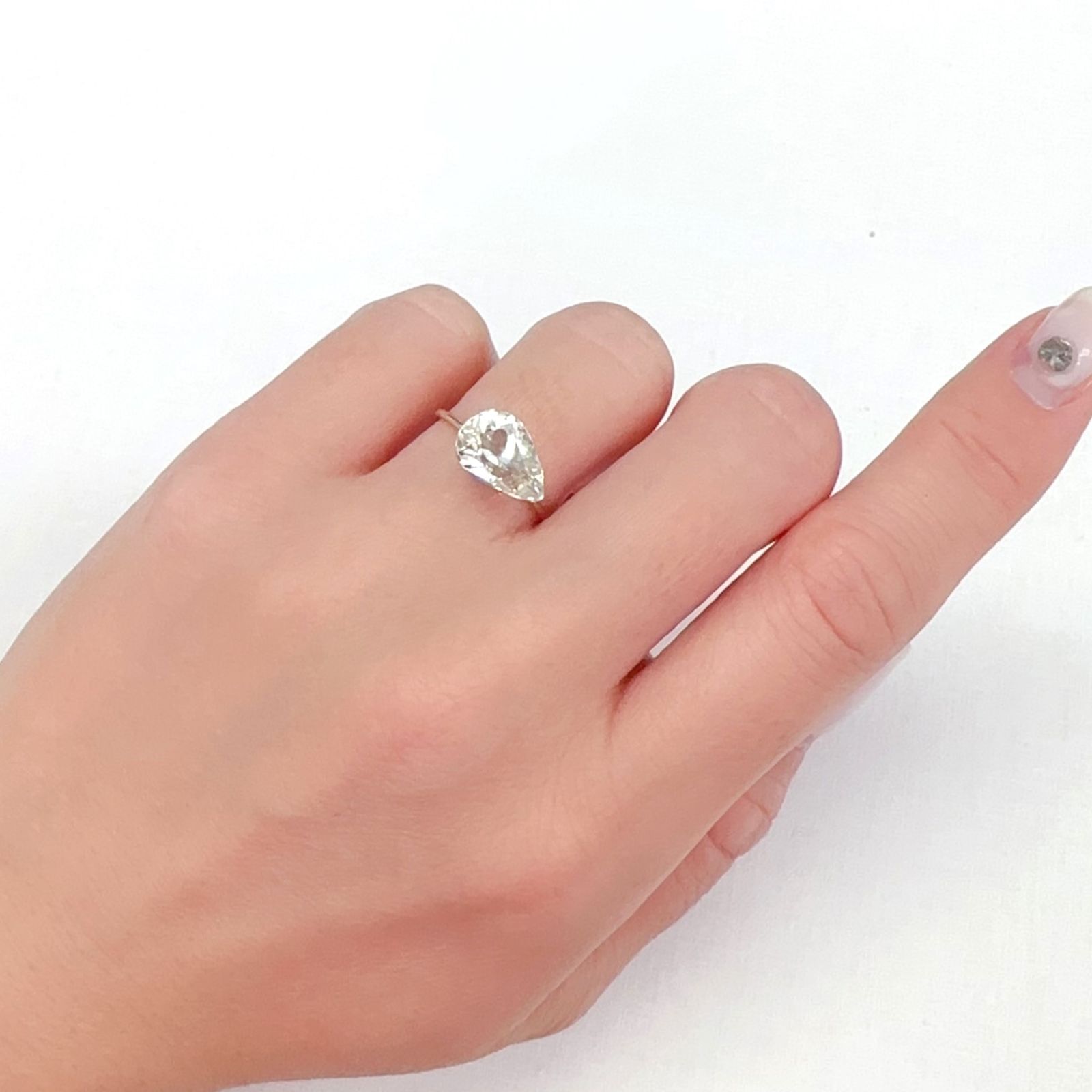 イエロースポジュミン(宝石名スポジュミン)アフガニスタン産 3.55ct 識別済[231225003]11x7.9mm前後