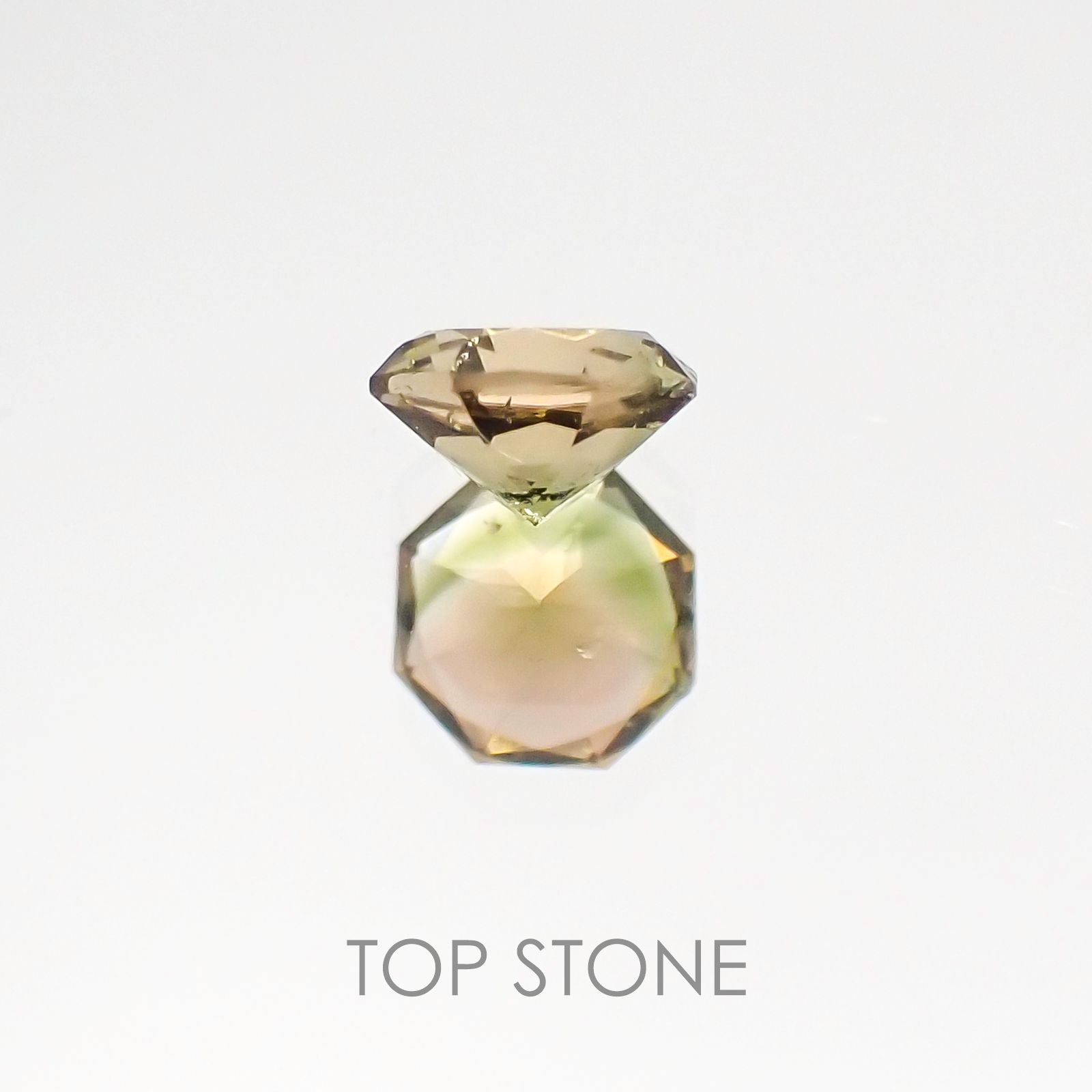 ◇オクタゴンカット◇バイカラートルマリンSA ブラジル・アフリカ産 ルース 0.25ct[20117145]4.3×4.3mm前後