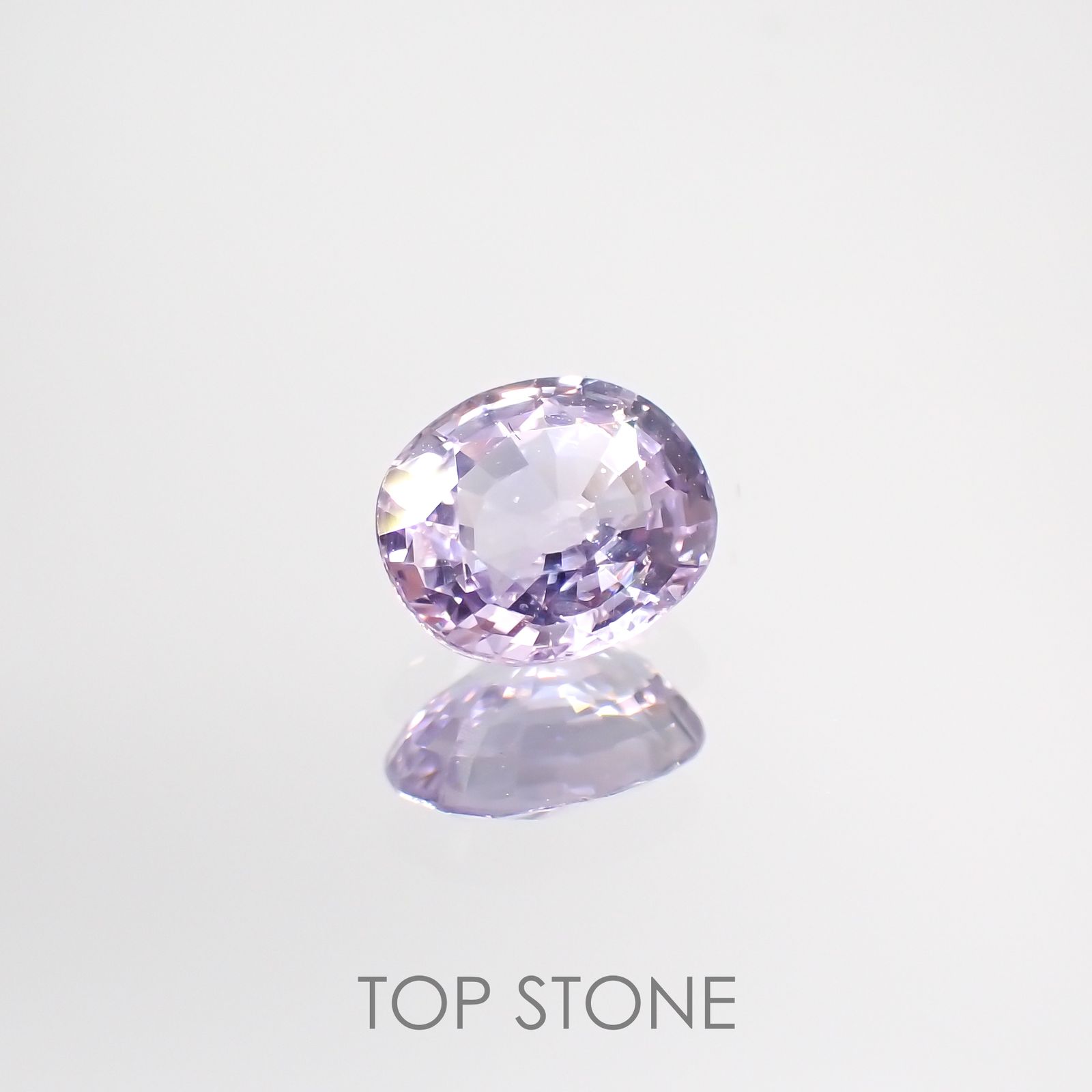 ラベンダーサファイア(宝石名サファイア) マダガスカル/スリランカ産 0.90ct 識別済[210912508]6.2×5.4mm前後