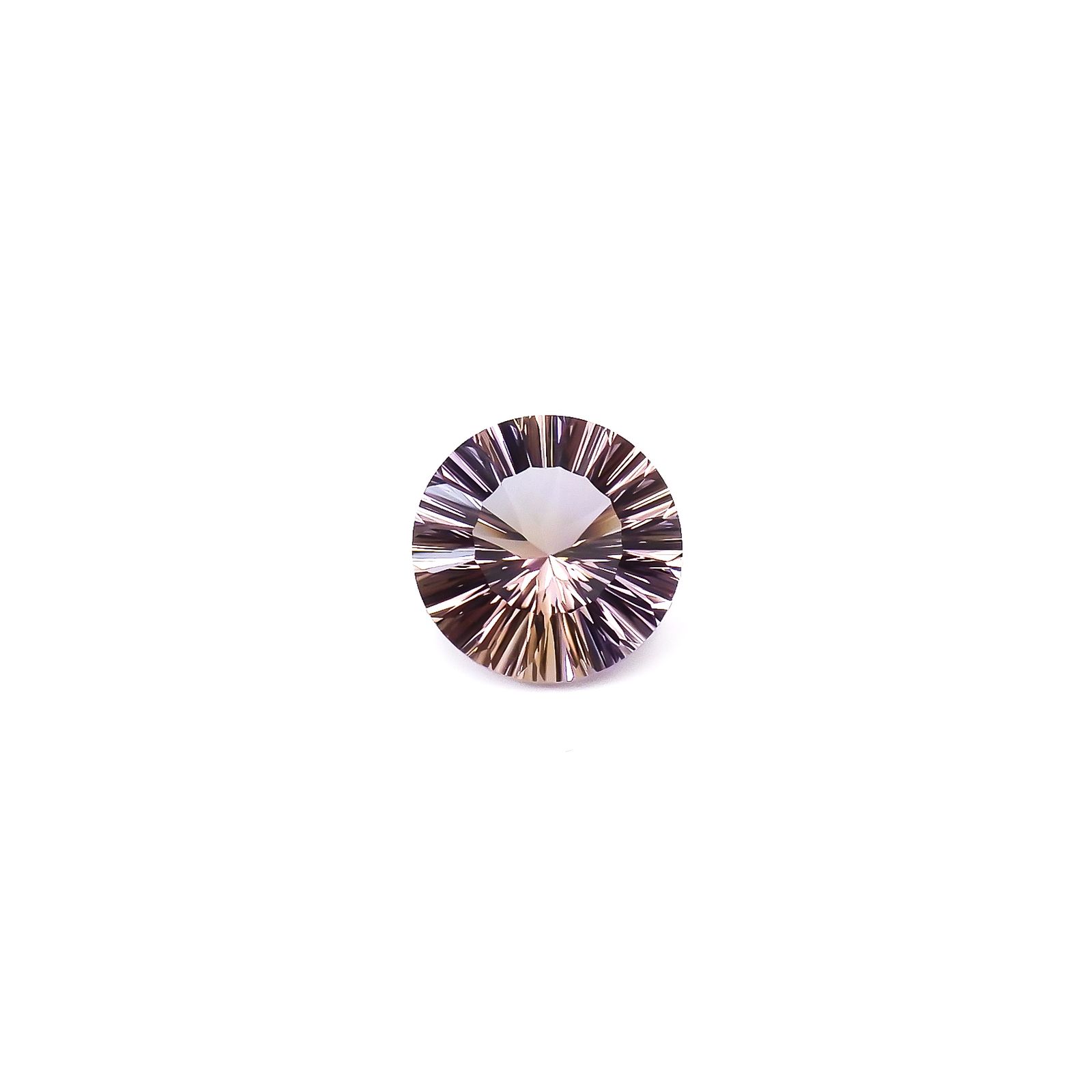 ◇コンケーブカット◇アメトリン ブラジル/ボリビア産 10.35ct / 15.1x15.1mm前後 [260632313]