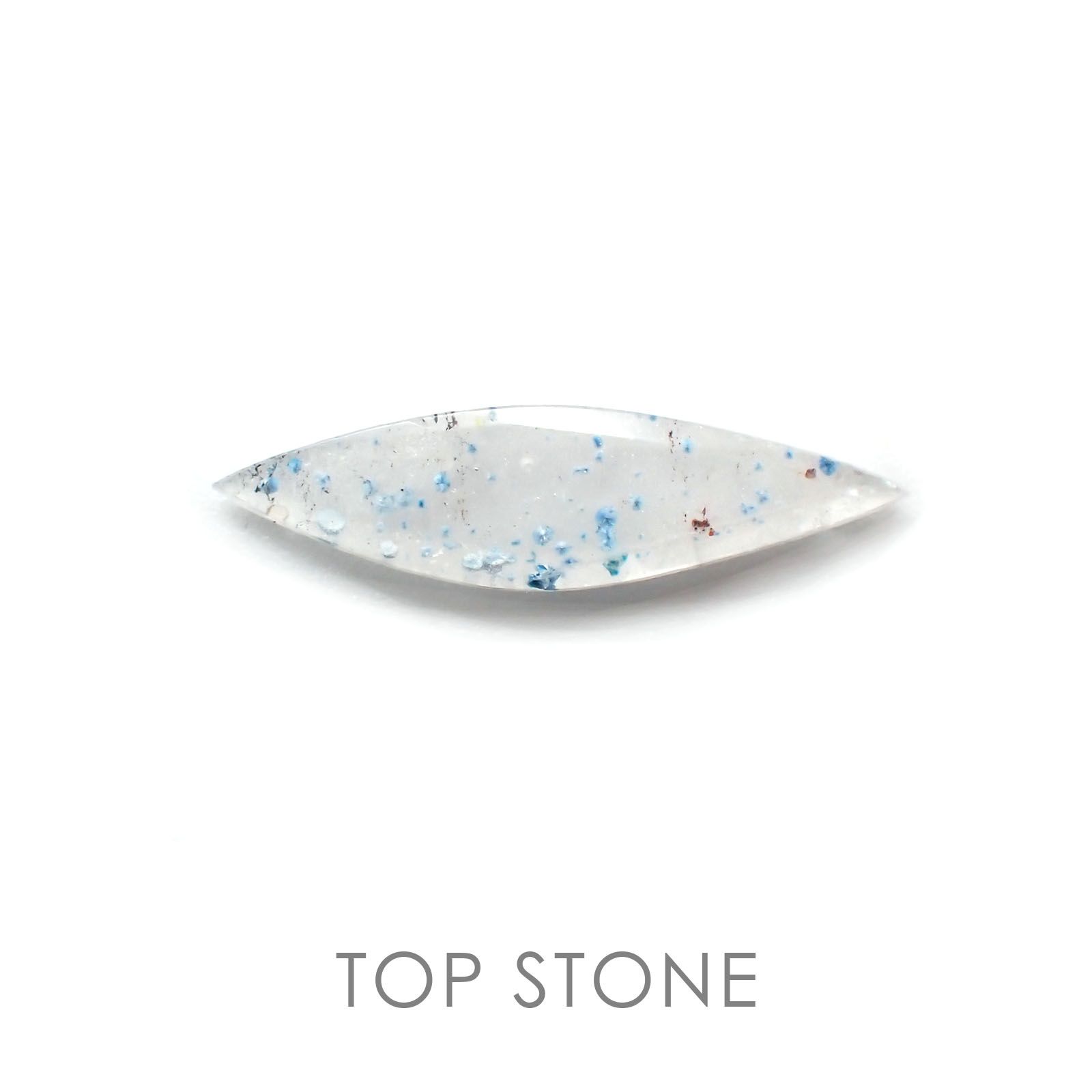 パライバクォーツ(宝石名ギラライト イン クォーツ) ブラジル産 4.94ct 識別済[210310266]26.7×7.1mm前後