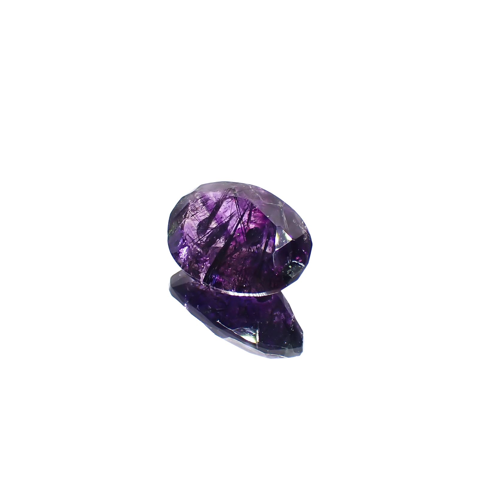 アメジストエレスチャル ナイジェリア産 6.63ct[240928869]15.5x10.5mm前後