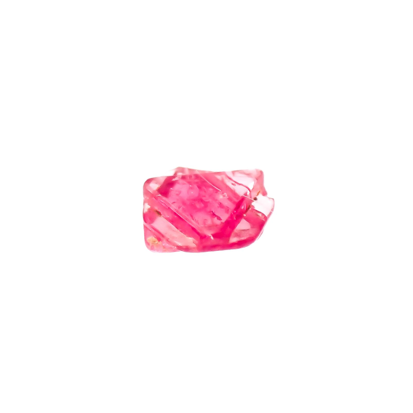 ツインクリスタルスピネル(スピネル式双晶）原石 ビルマ産 0.075ct[231124055]3x3mm前後
