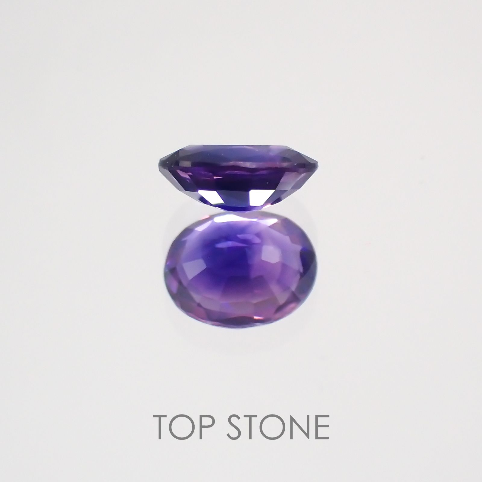 バイカラーサファイア(宝石名バイカラー・サファイア) タンザニア産 0.37ct 識別済[210410592]4.8×3.8mm前後