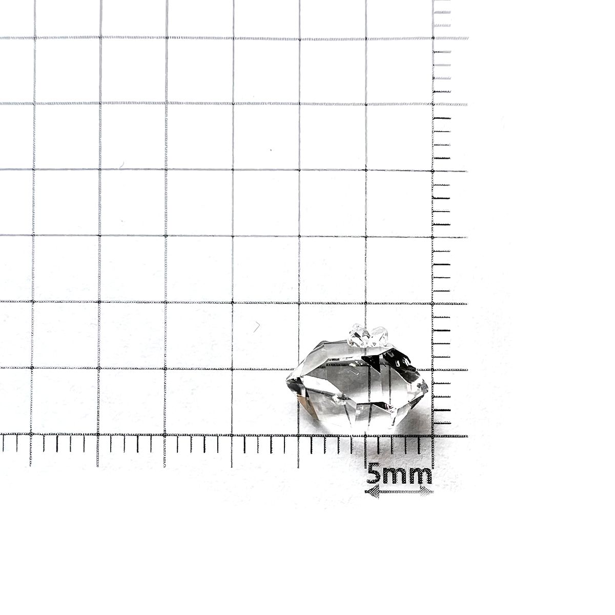 ハーキマーダイヤモンド(宝石名クォーツ)アメリカ・ニューヨーク州産 2.25ct 識別済[231124133]10.1x6.6mm前後