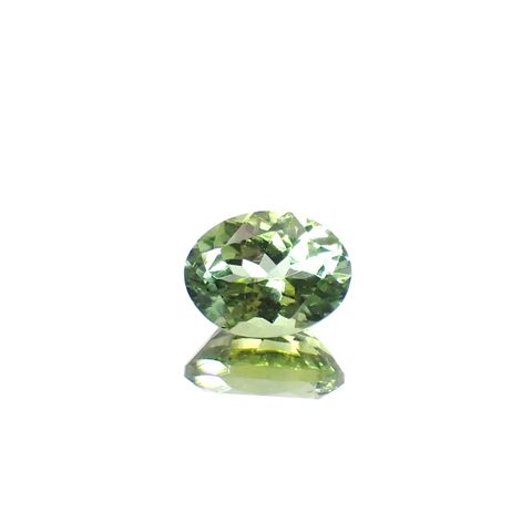 グリーントルマリン モザンビーク/コンゴ産 1.56ct[240527790]8.4x6.4mm前後