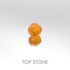 スペサルティンガーネット マンダリンオレンジカラー(宝石名ガーネット) タンザニア産 原石・結晶 1.87ct 識別済[20095408]6.3×6mm前後