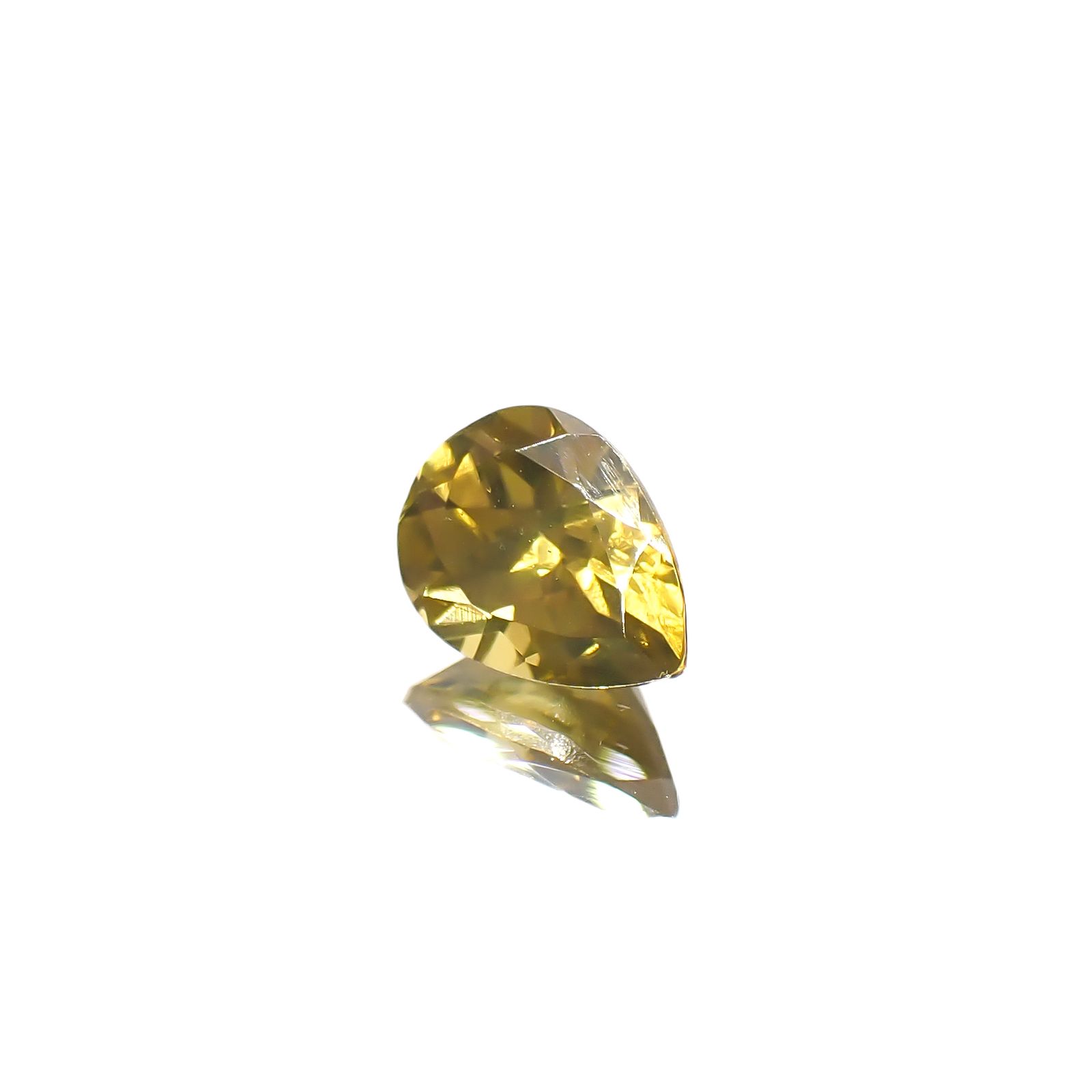 イエロージルコン スリランカ/カンボジア産 1.43ct[240728528]7.8x5.7mm前後