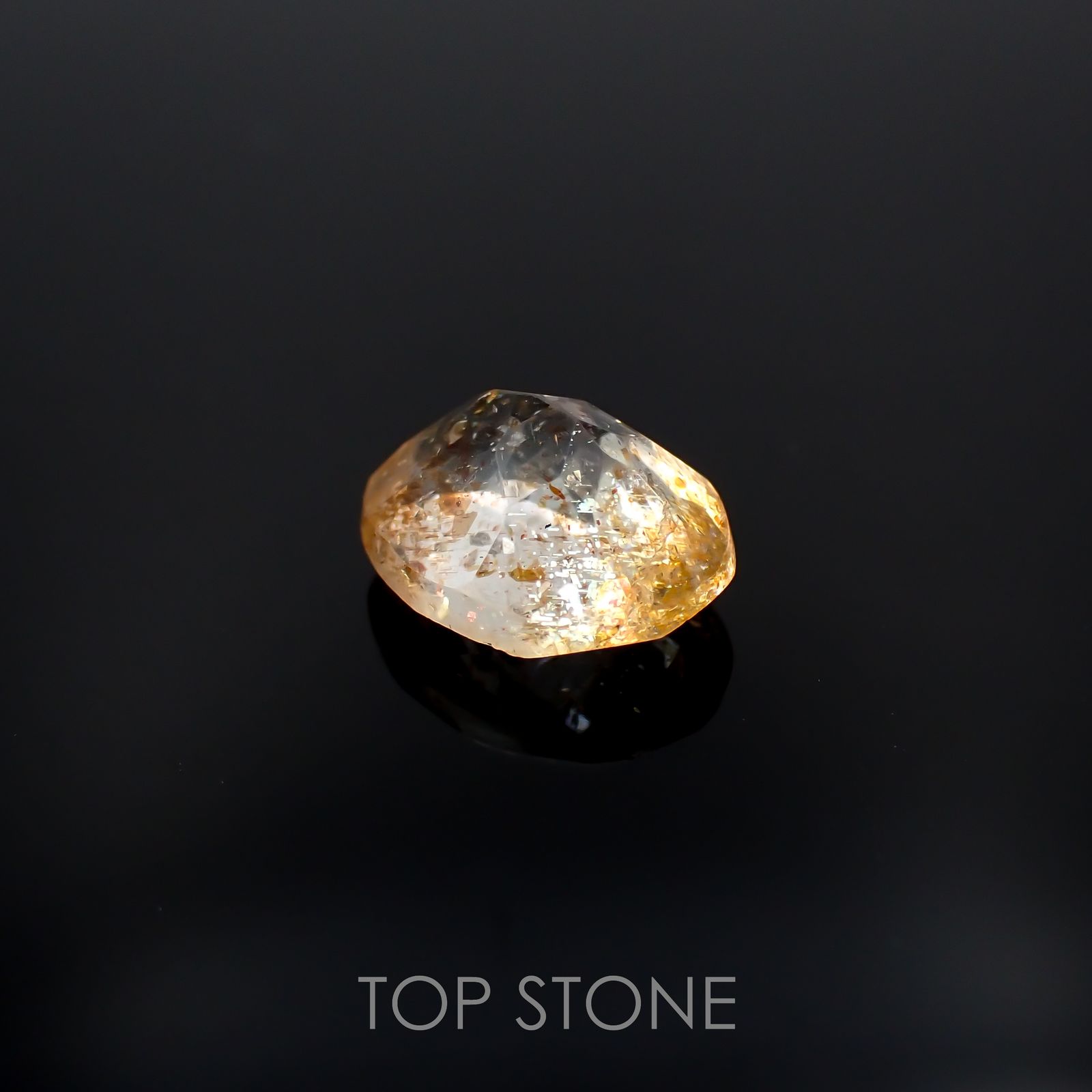 イリュージョンサンストーン インド産 1.65ct[221219258]8.7x6.9mm前後