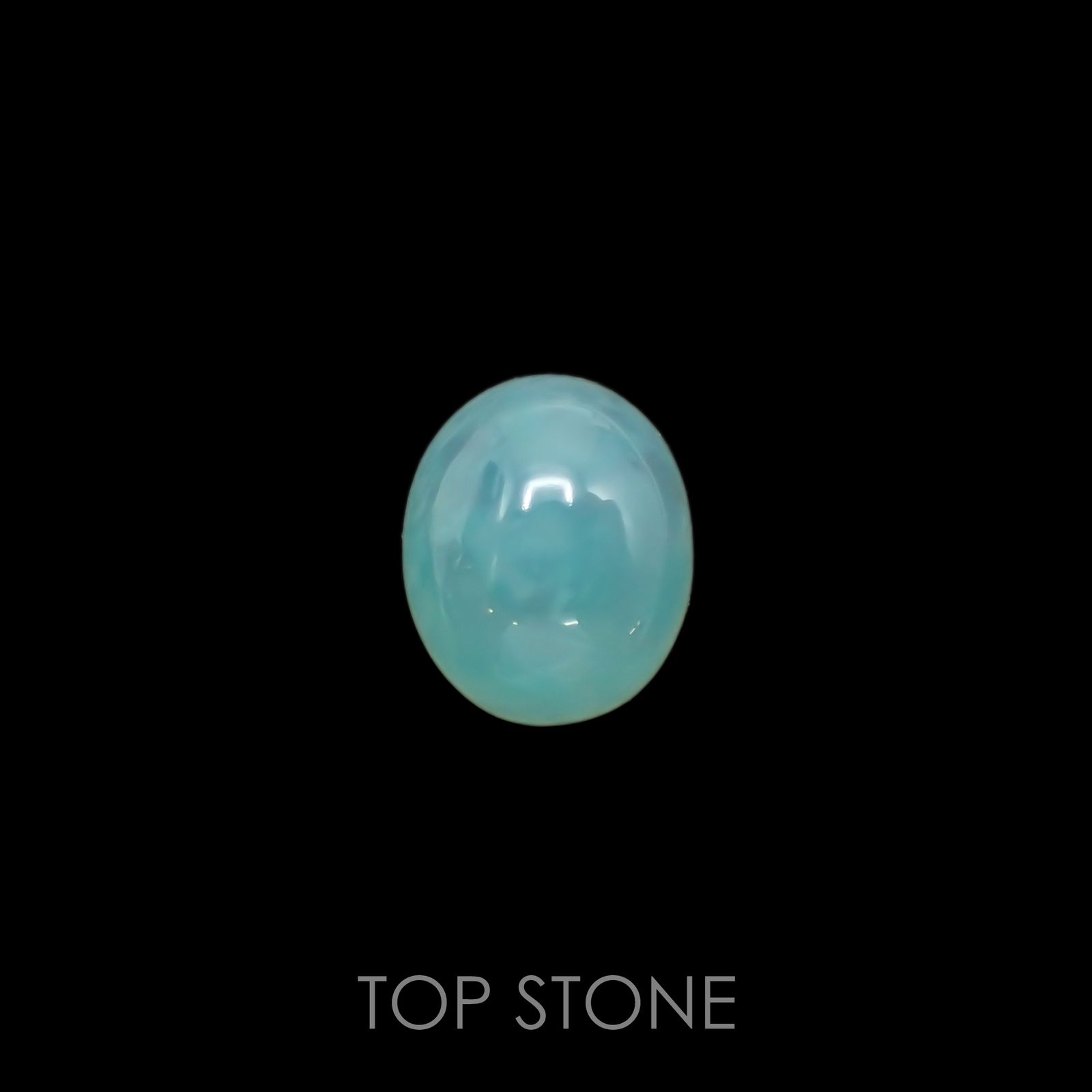 アクアプレーズ(宝石名ブルー グリーン・カルセドニー) 南アフリカ産 3.71ct 識別済[210912337]10.7×8.9mm前後