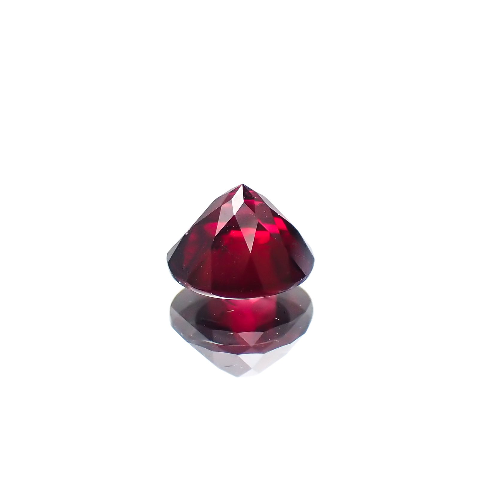 ◇バフカット◇クロムパイロープガーネット アメリカ・アリゾナ州産 0.72ct[231224539]5.5x5.5mm前後