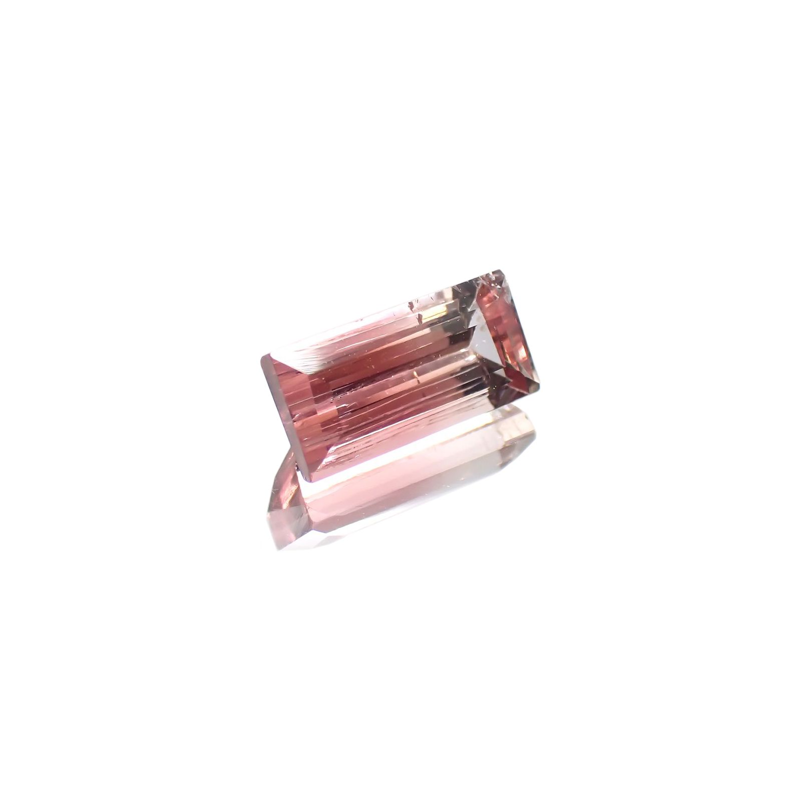バイカラートルマリン(宝石名バイカラー・トルマリン) ブラジル産 1.271ct ソ付(彩珠)[210711603]8.4×4.2mm前後
