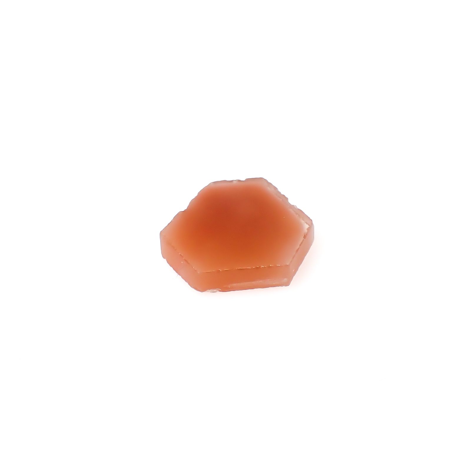 ファントムクォーツ 原石スライス ブラジル産 6.66ct [250330077]13.3x16.1mm前後