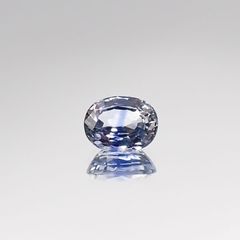 アイスブルーサファイア スリランカ・マダガスカル産 ルース 0.37ct[210711175]4.7×3.7mm前後
