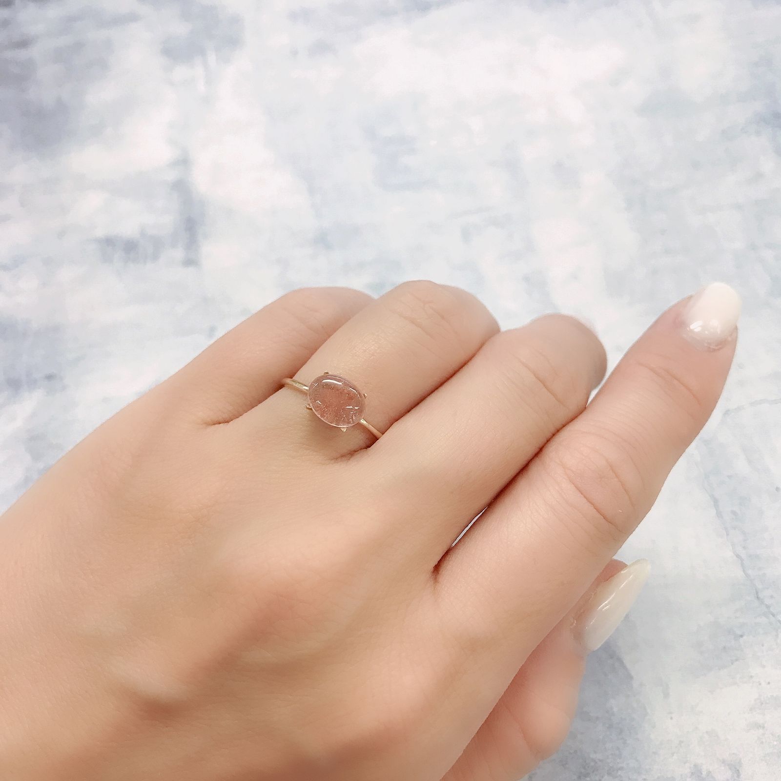 ストロベリークォーツ カザフスタン産 1.45ct[220616693]8.3x6.5mm前後