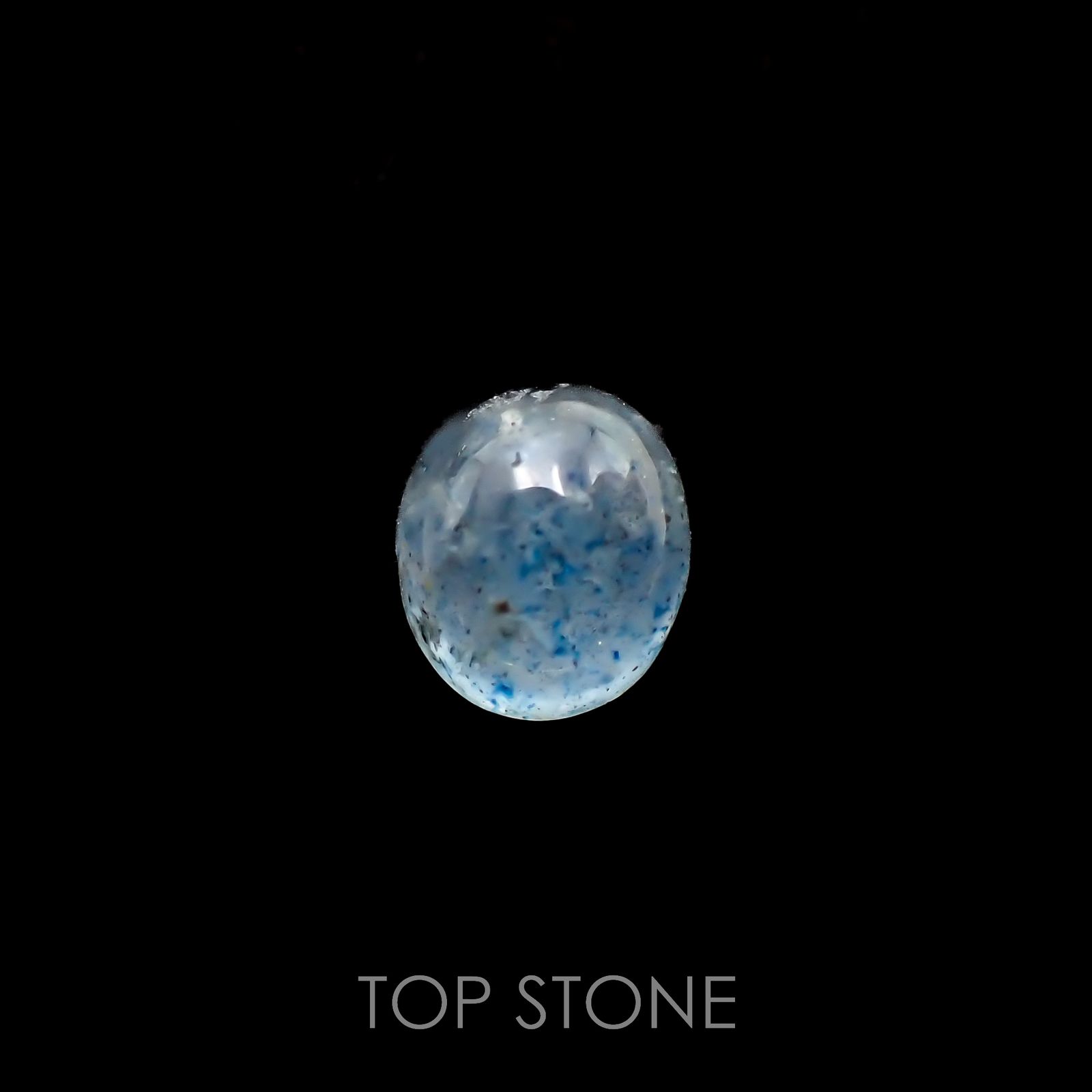 ラズライトインクォーツ(宝石名ラズライト イン クォーツ)アフガニスタン産 1.17ct 識別済[220918124]6.9x5.9mm前後