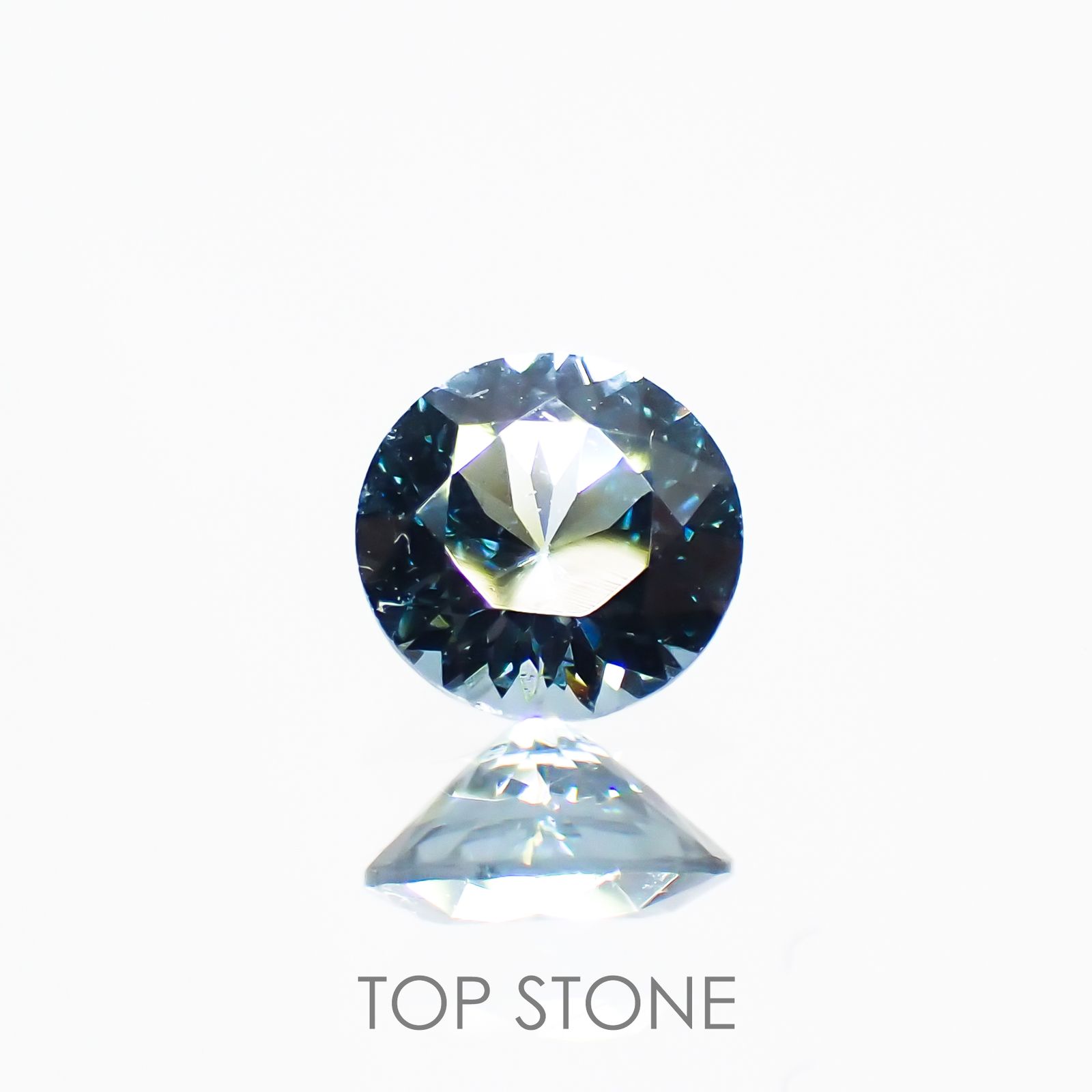 グレイッシュブルースピネル(宝石名スピネル) ビルマ産 0.26ct 識別済[211013479]4.1×4.1mm前後