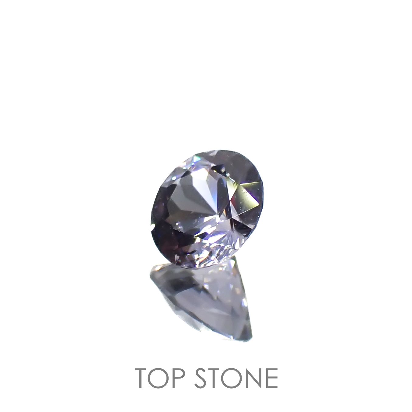グレイッシュブルースピネル(宝石名スピネル)ビルマ/マダガスカル産 0.37ct 識別済[220716966]4.5x4.5mm前後