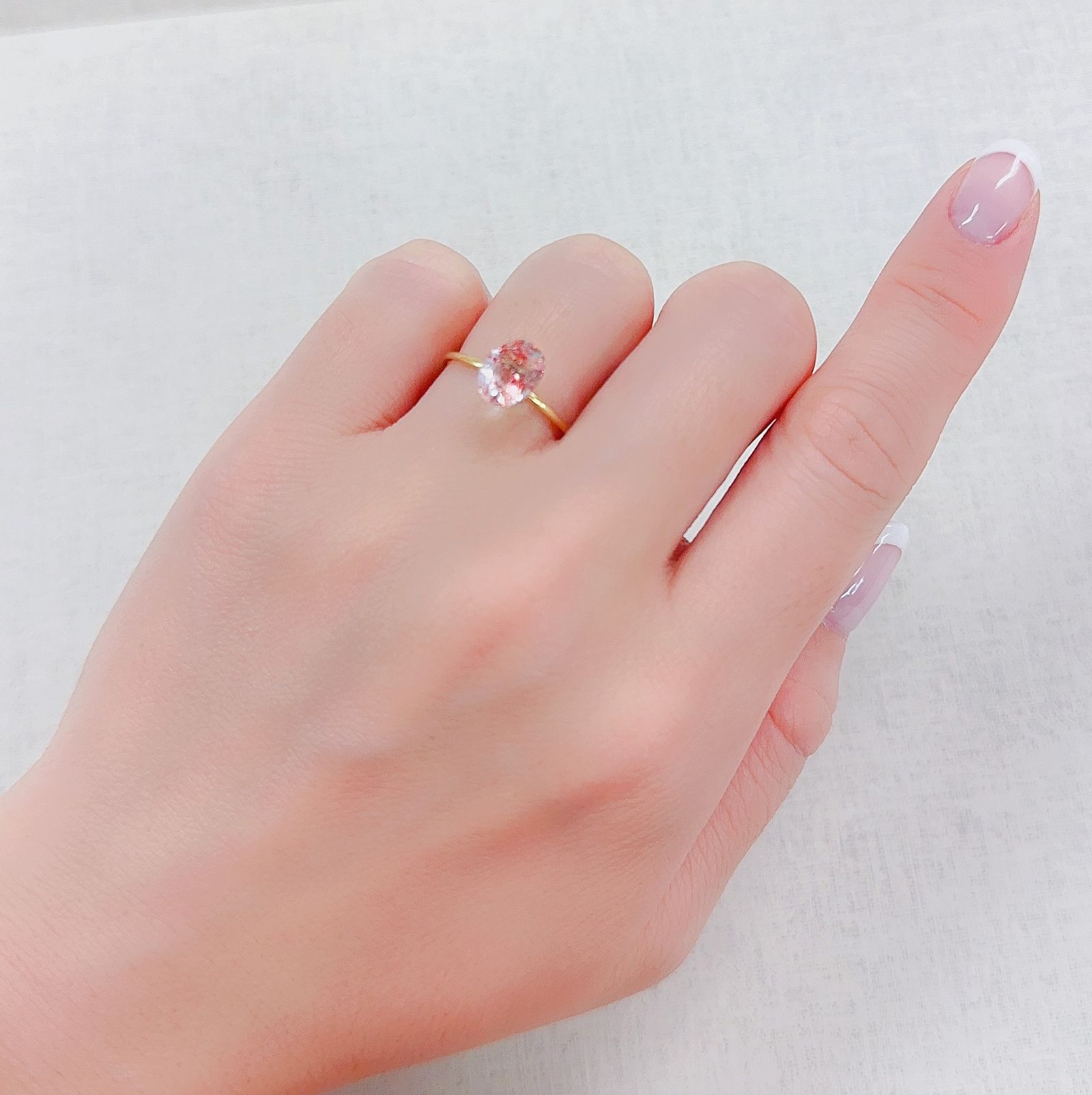 ファイヤークォーツ ナイジェリア産 1.25ct[230421749]8.3x6.3mm前後
