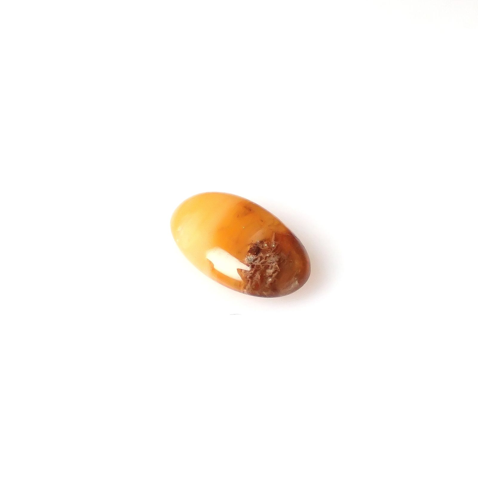 北海道石(北海道オパール) 北海道河東郡鹿追町然別産 1.62ct [250530409]11.7x7.2mm前後