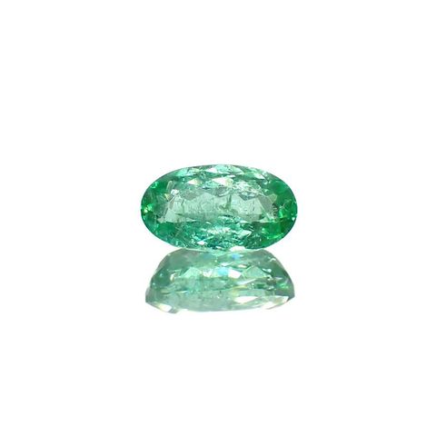 パライバトルマリン(宝石名トルマリン/別名パライバ・トルマリン)ブラジル産 ソ付(宝貴協) 0.675ct / 6.9x4mm前後 [260318784]