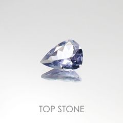 バイカラータンザナイト非加熱(宝石名バイカラー・ゾイサイト) タンザニア産 0.54ct 識別済[20095761]7×4.9mm前後