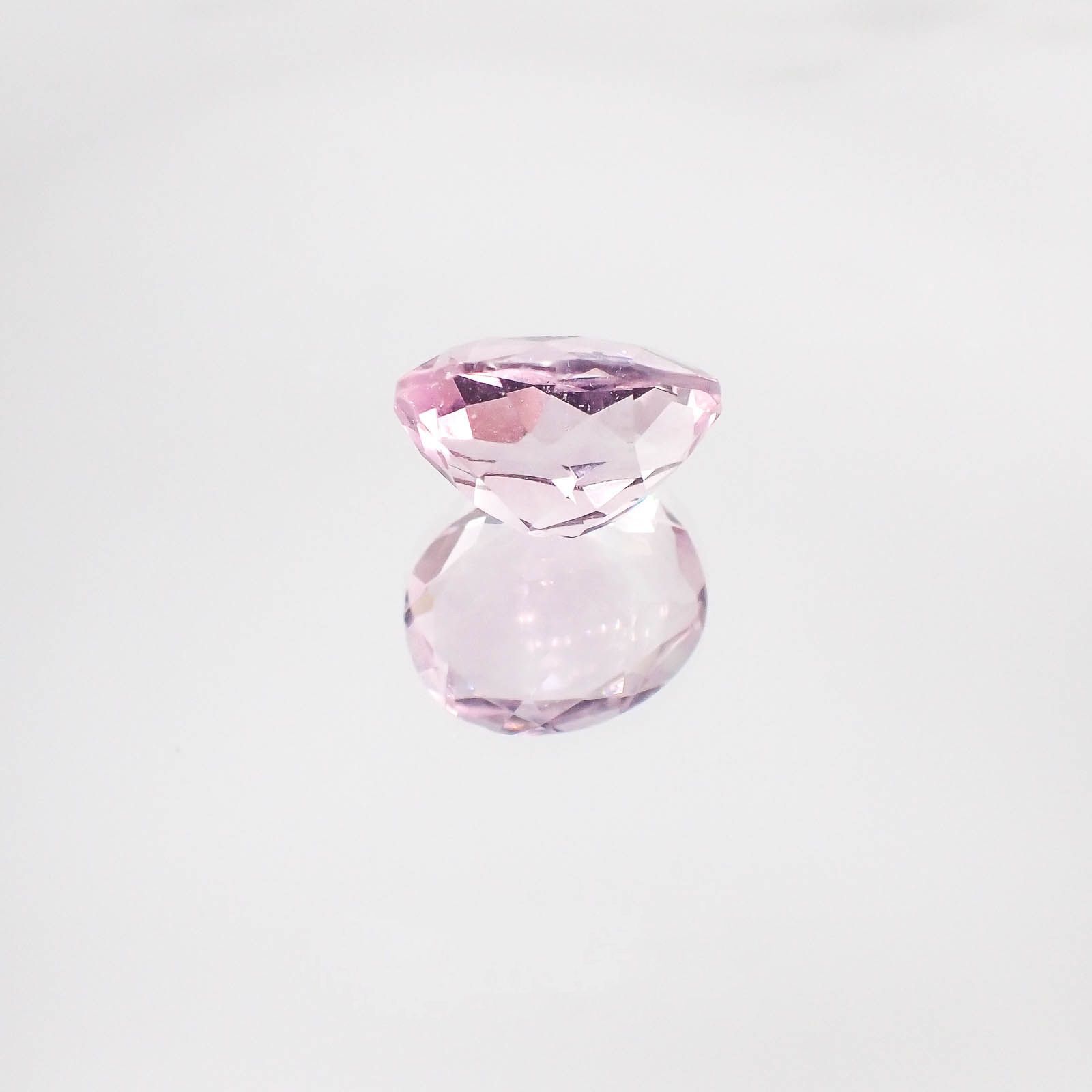 ピンクフローライト(宝石名ピンク・フルオライト)ブラジル産 4.55ct 識別済[230522248]11.2x9.1mm前後