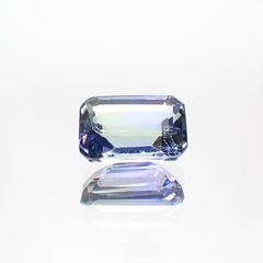 パーティカラータンザナイト(宝石名パーティカラード・ゾイサイト)タンザニア産 2.003ct ソ付(彩珠)[220717110]8.7x5.9mm前後