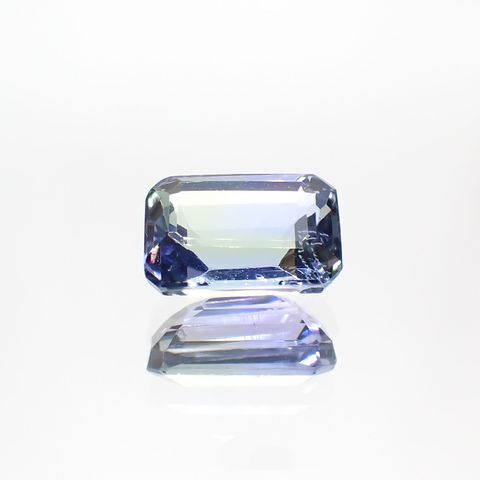 パーティカラータンザナイト(宝石名パーティカラード・ゾイサイト)タンザニア産 2.003ct ソ付(彩珠)[220717110]8.7x5.9mm前後