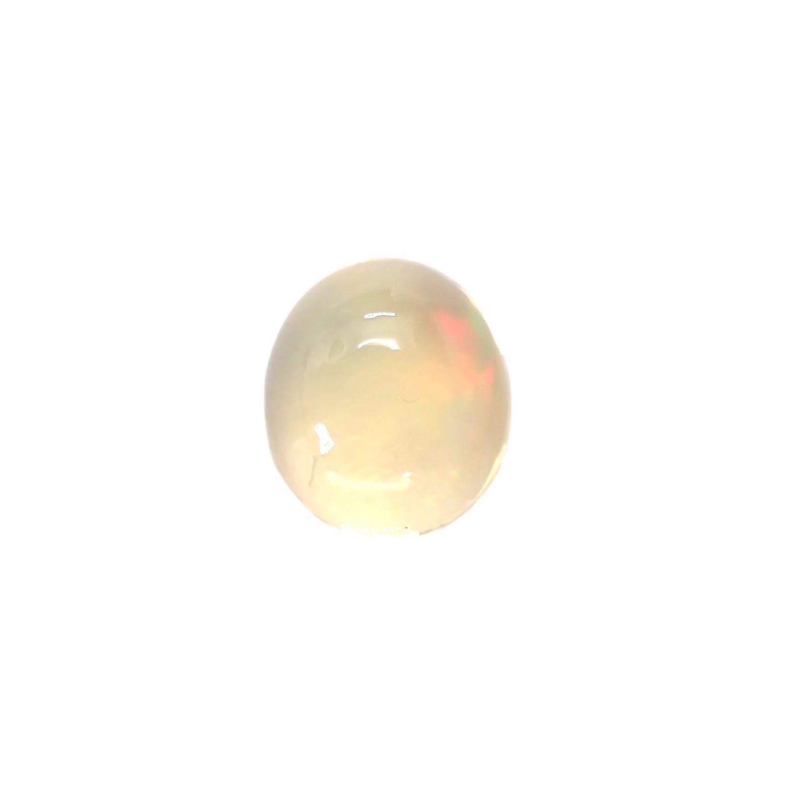 メキシコオパール(宝石名オパール)メキシコ産 0.90ct 識別済[231023919]7.2x6.3mm前後