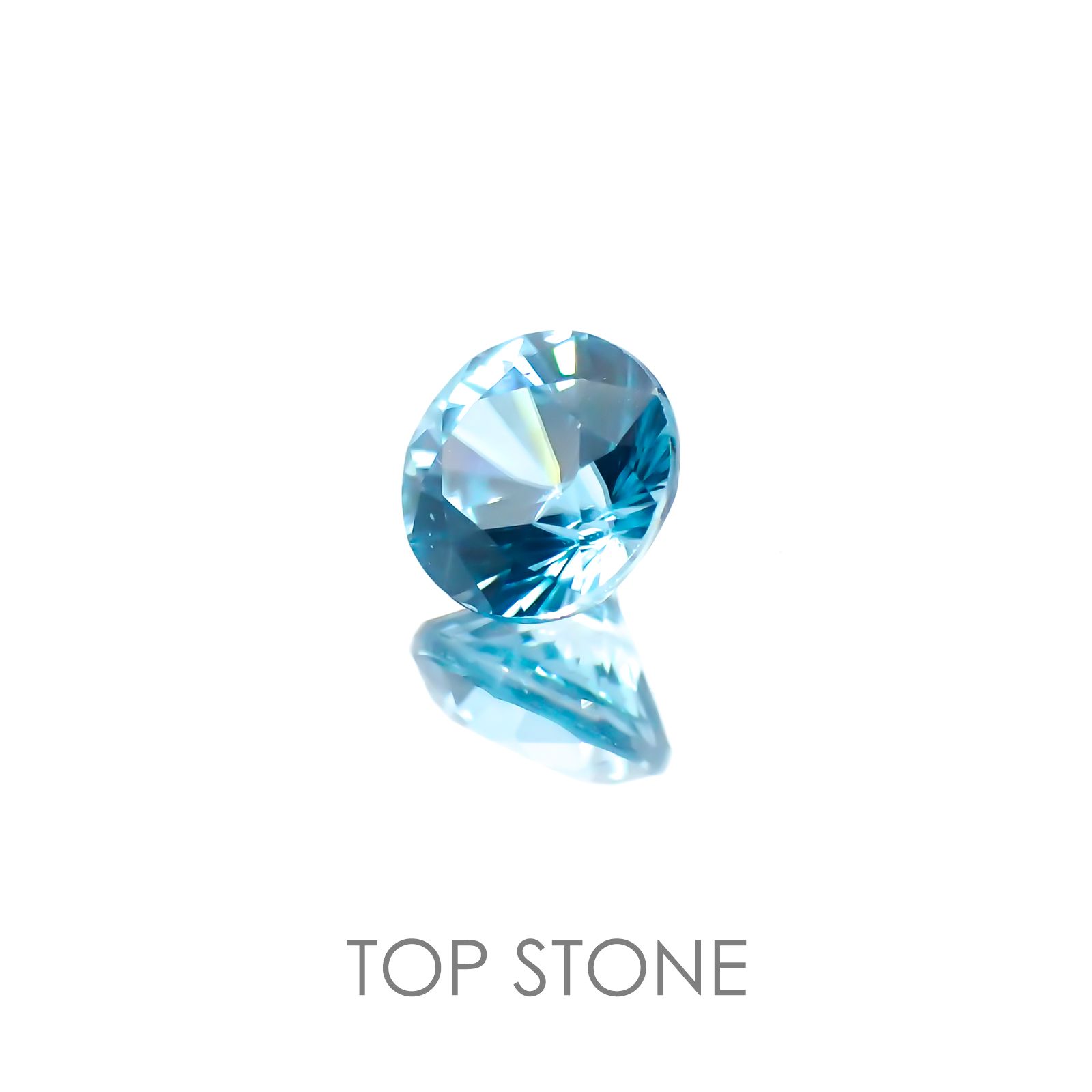 ブルージルコン(宝石名ジルコン) カンボジア産 1.20ct 識別済[21017931]5.8×5.8mm前後