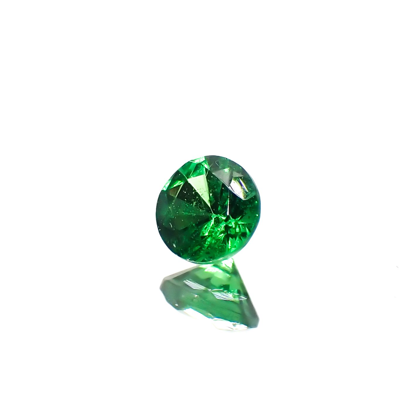 ツァボライト(宝石名グリーン グロッシュラー・ガーネット)タンザニア産 0.13ct 識別済[240226080]3x3mm前後