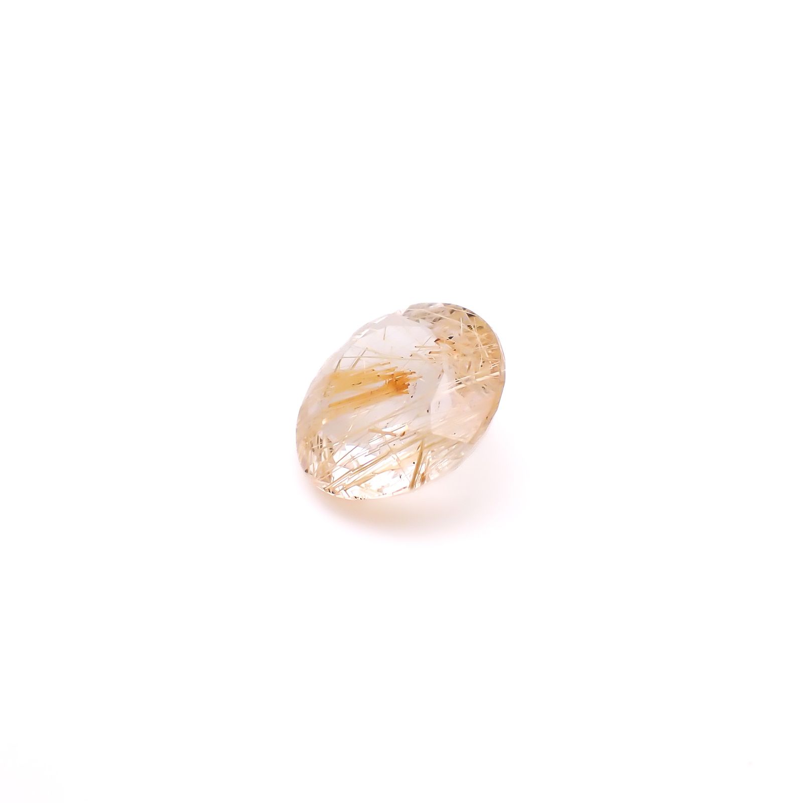 ルチルクォーツ ブラジル産 3.58ct / 10.6x10.7mm前後 [260732407]