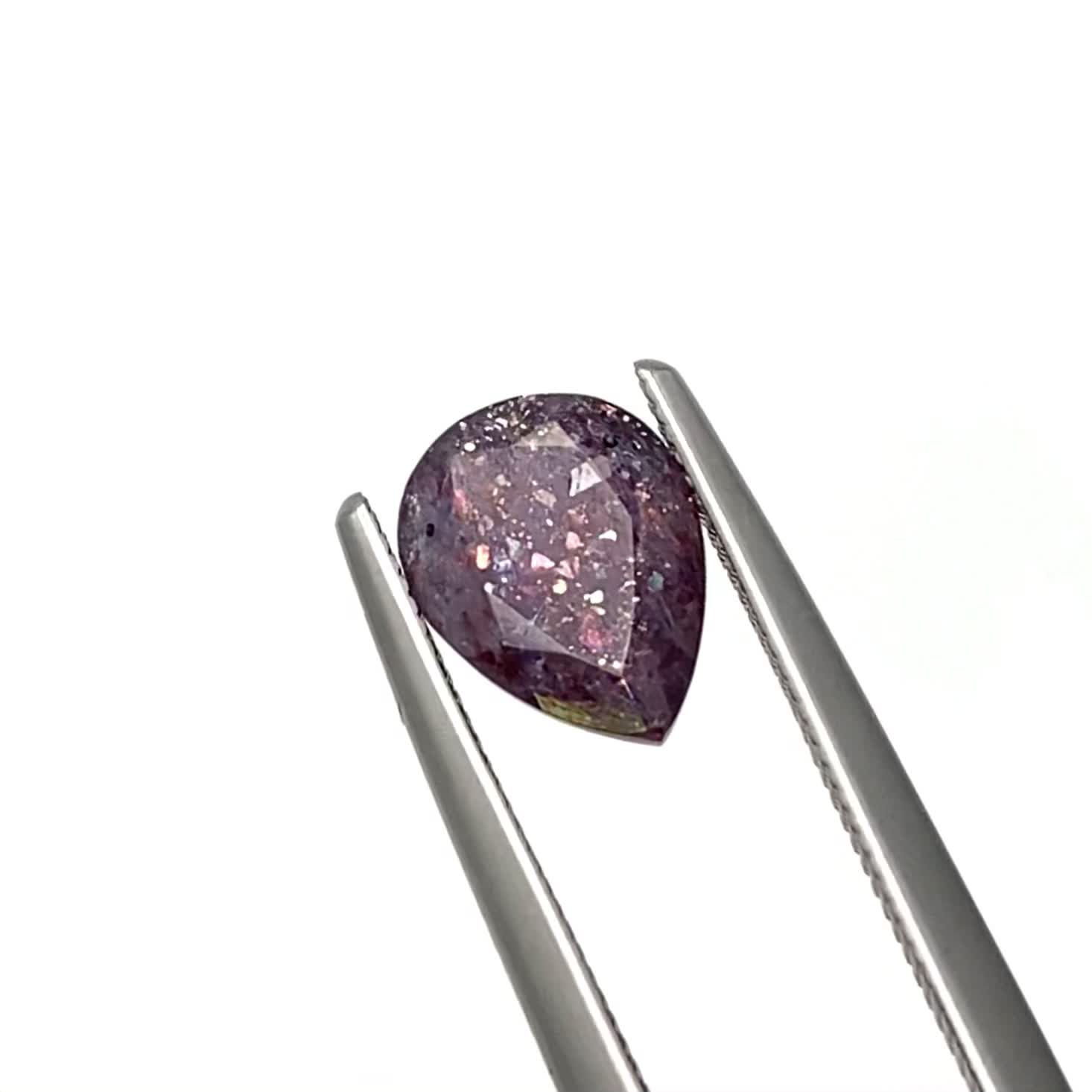 ブラッドショットアイオライト インド産 1.11ct[230923349]8.2x6.1mm