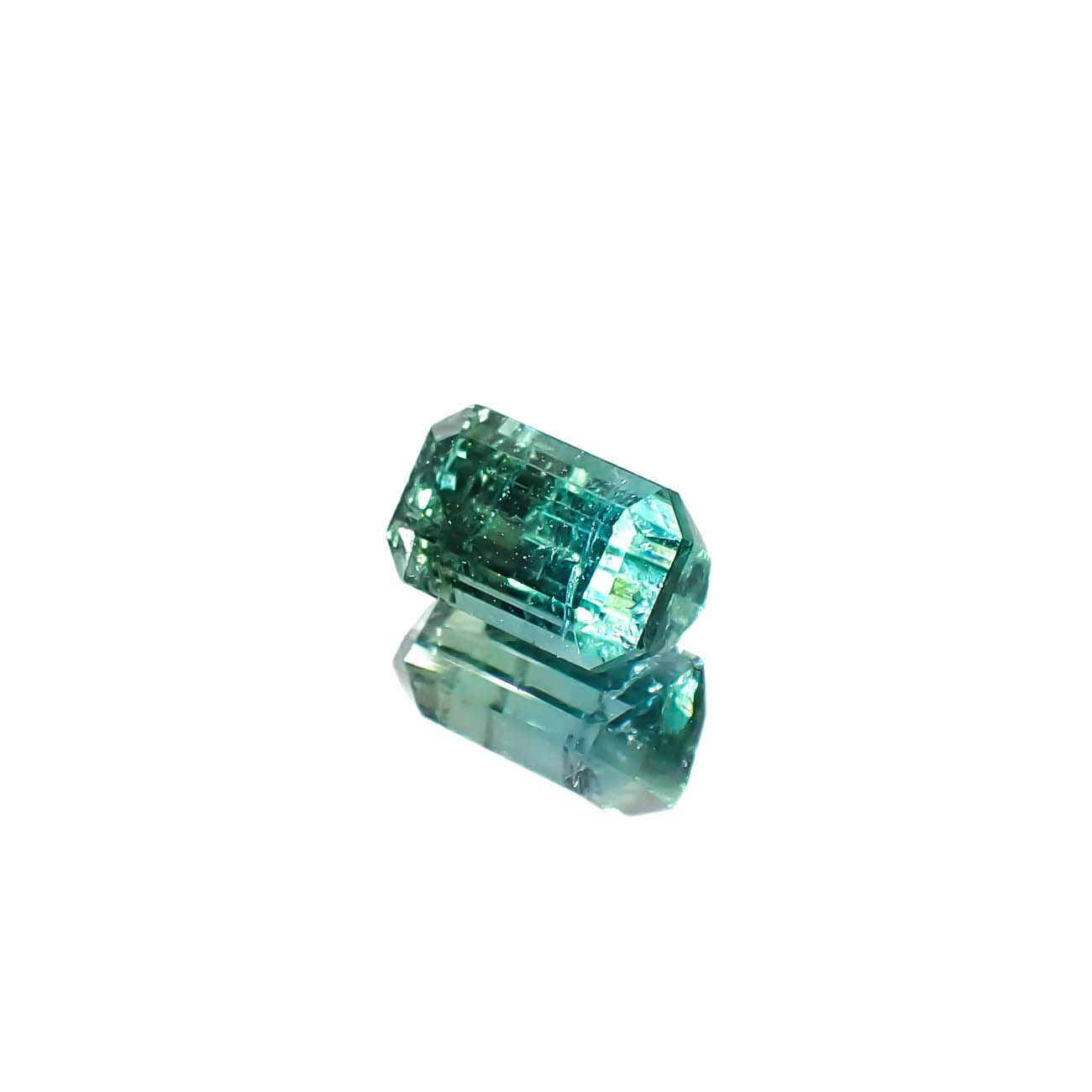 バイカラートルマリン アフガニスタン産 1.18ct [250730930]7x4.3mm前後