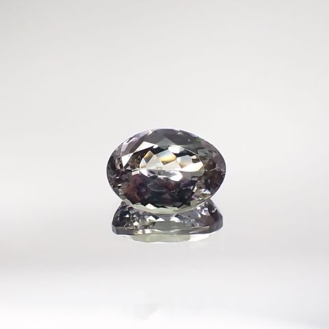 バイカラータンザナイト(宝石名ゾイサイト) タンザニア産 1.908ct ソ付(彩珠)[210711824]8.7×6.4mm前後
