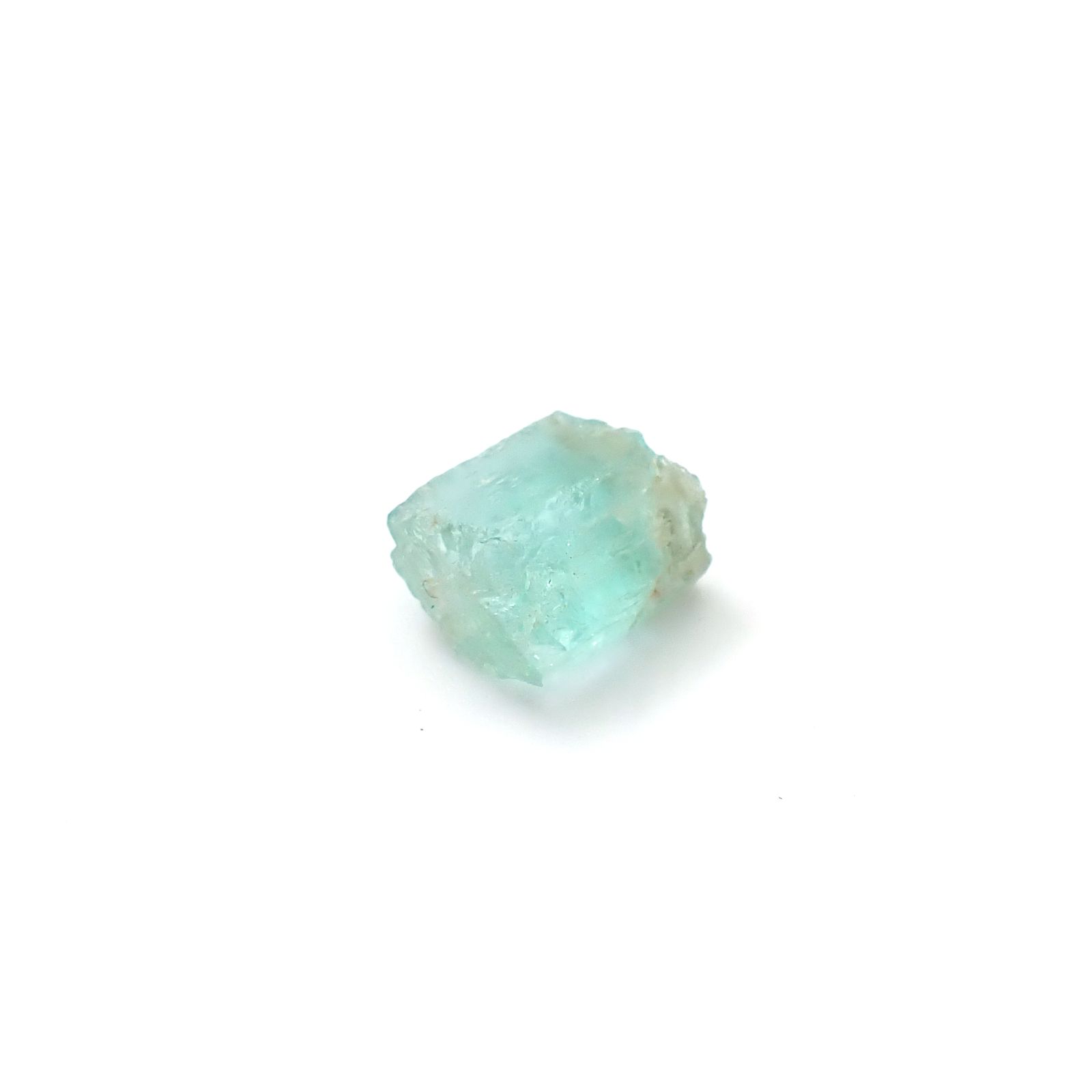 ミントベリル柱状結晶 原石 ナイジェリア産 3.24ct / 8.4x8mm前後 [251231424]