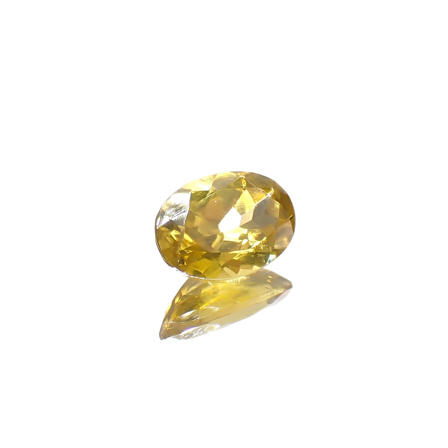 イエロージルコン スリランカ/カンボジア産 1.07ct[240728530]7.3x5mm前後