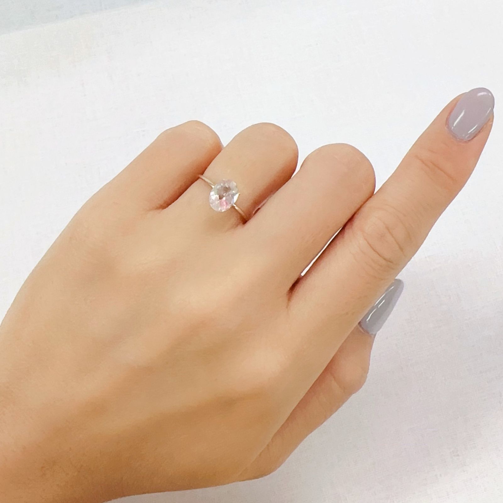 ピンククリスタルトルマリン(宝石名ピンク・トルマリン)コンゴ民主共和国産 1.17ct 識別済[230823233]8x6mm前後