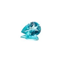 <ランダムセレクト1個販売> アパタイト ペアシェイプカット ブラジル産 0.65ct前後 / 7x5mm前後 [20074214]