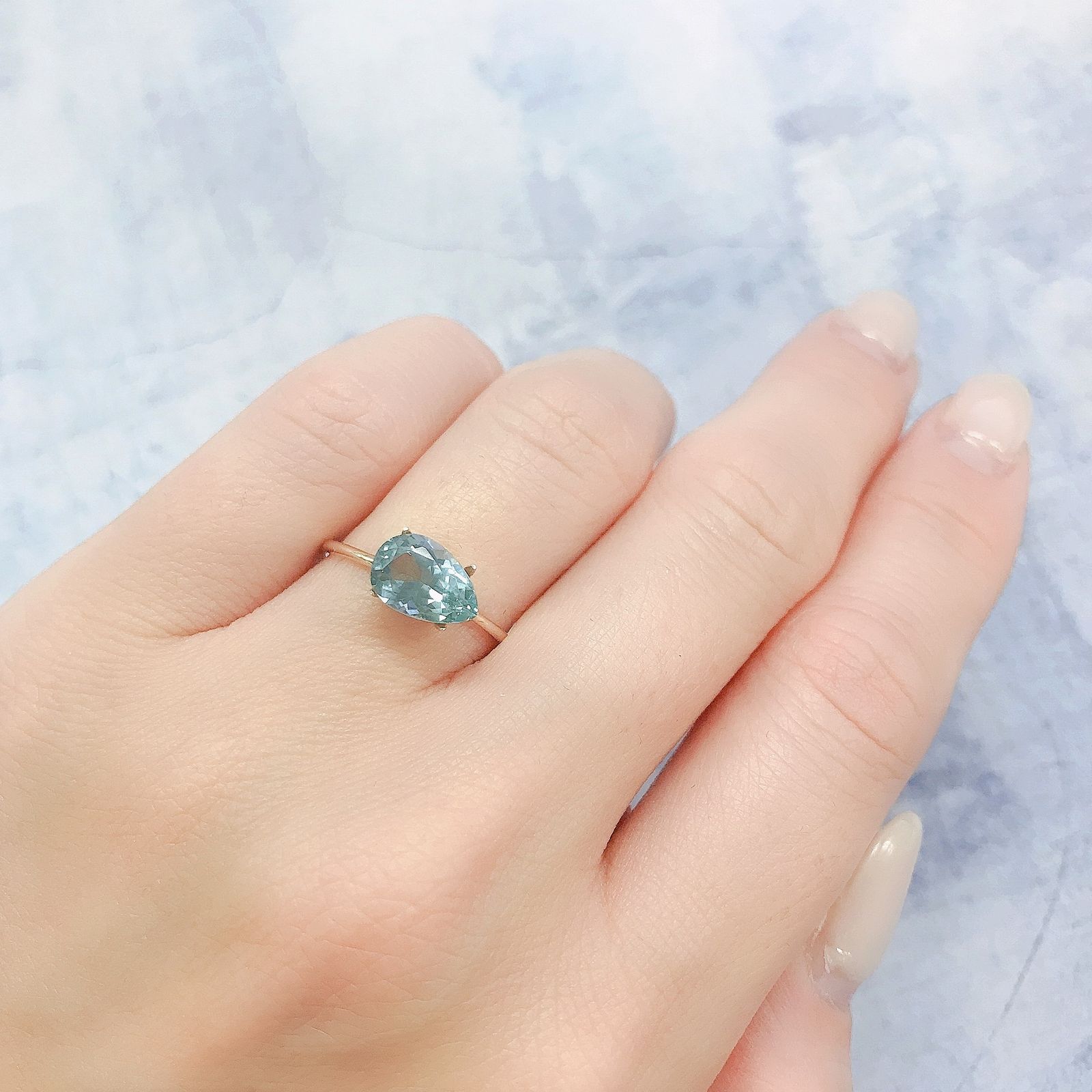 シーフォームカイヤナイト(宝石名カイヤナイト)タンザニア産 1.91ct 識別済[220616278]9.1x6.2mm前後